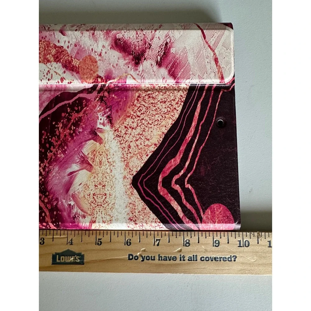 Pink Marble Wireless Bluetooth Keyboard Tablet Case Folio Cover